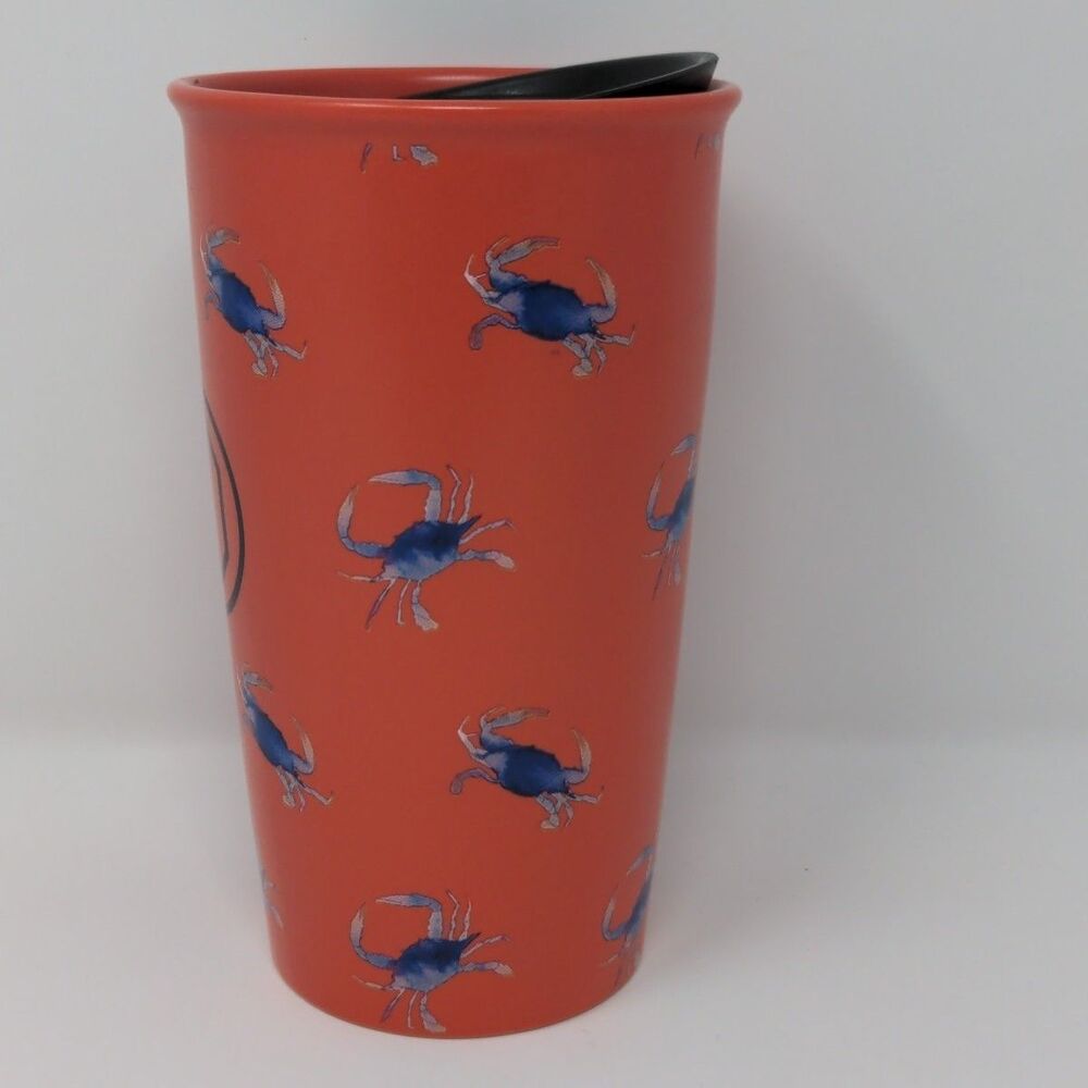 12-Oz Starbucks Collectible Maryland MD Crab Ceramic Coffee Tall Travel Mug Cup - Picture 4 of 7